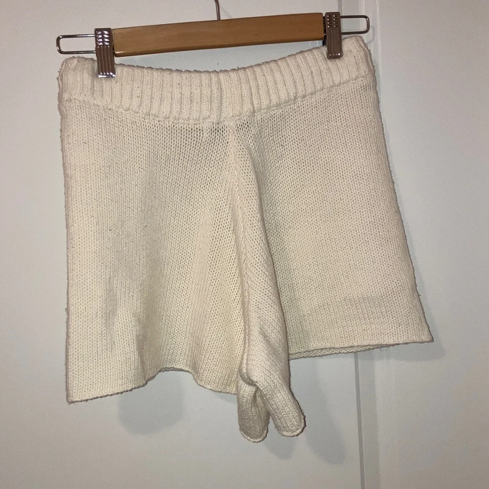 WeWoreWhat cream high waisted Knit Shorts